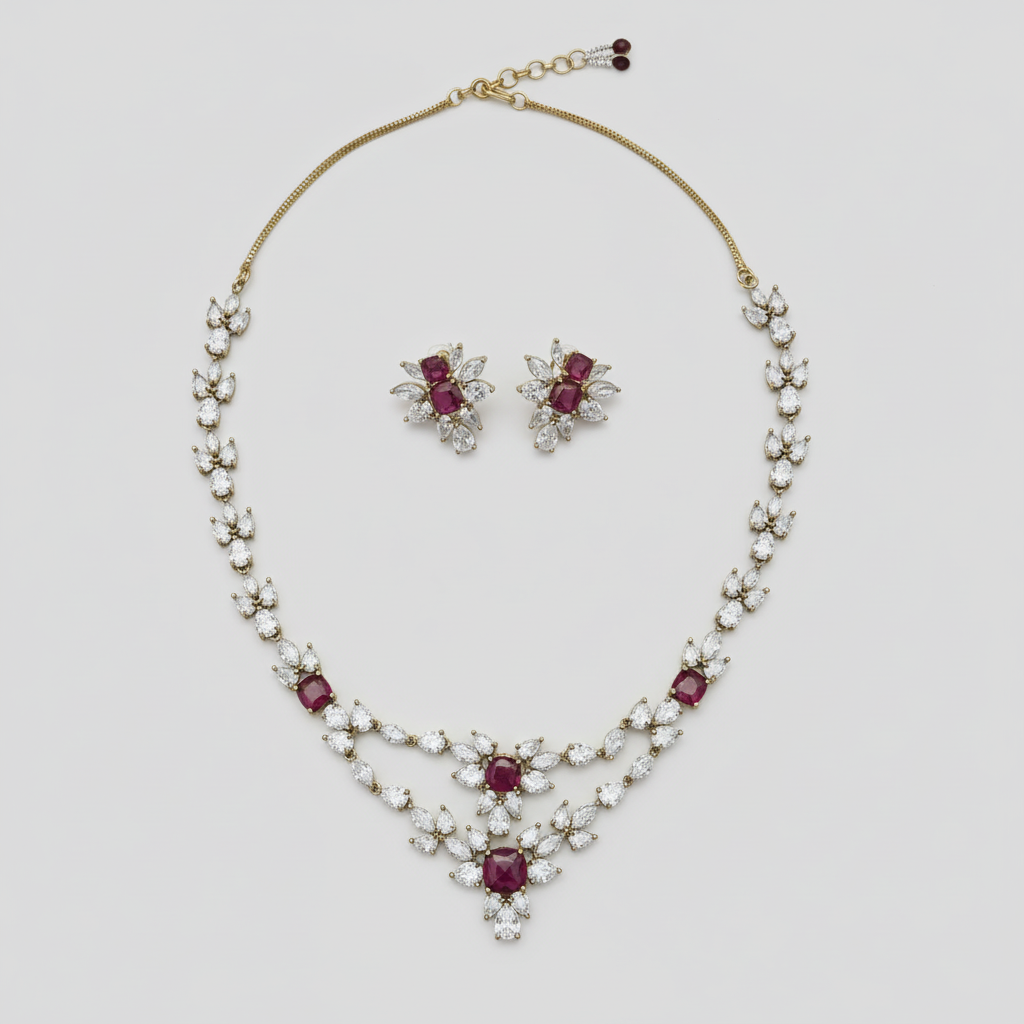 Ziva AD Necklace (Wine)
