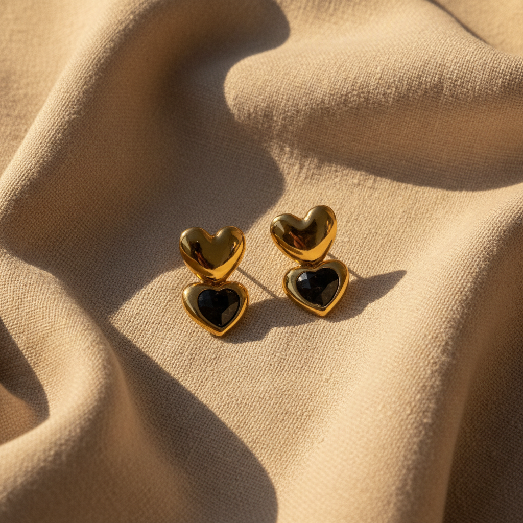 Sweet Heart Anti-tarnish Earrings
