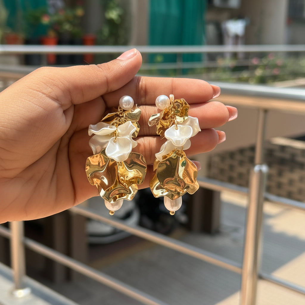 Floral Anti-tarnish Earrings