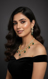 Noorika Kundan Set (Green)