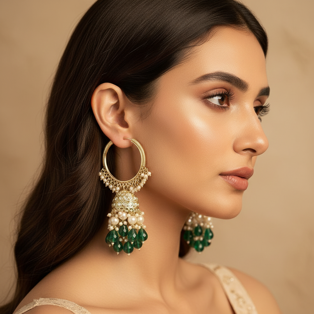 Rooh Chandbali (Green)