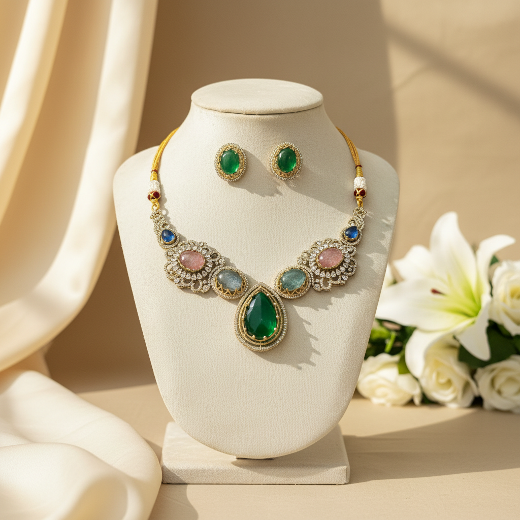 Seema Kundan Necklace Set