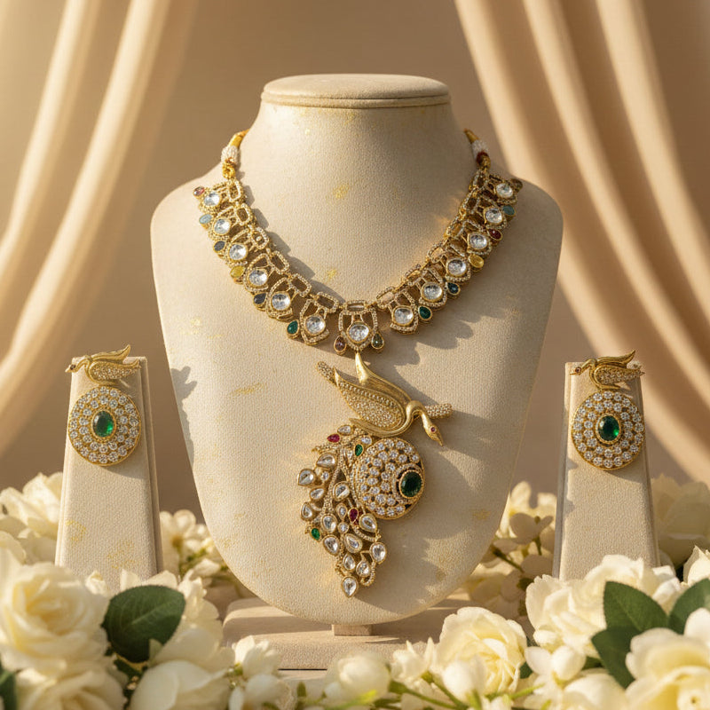 Bird Bridal Necklace Set
