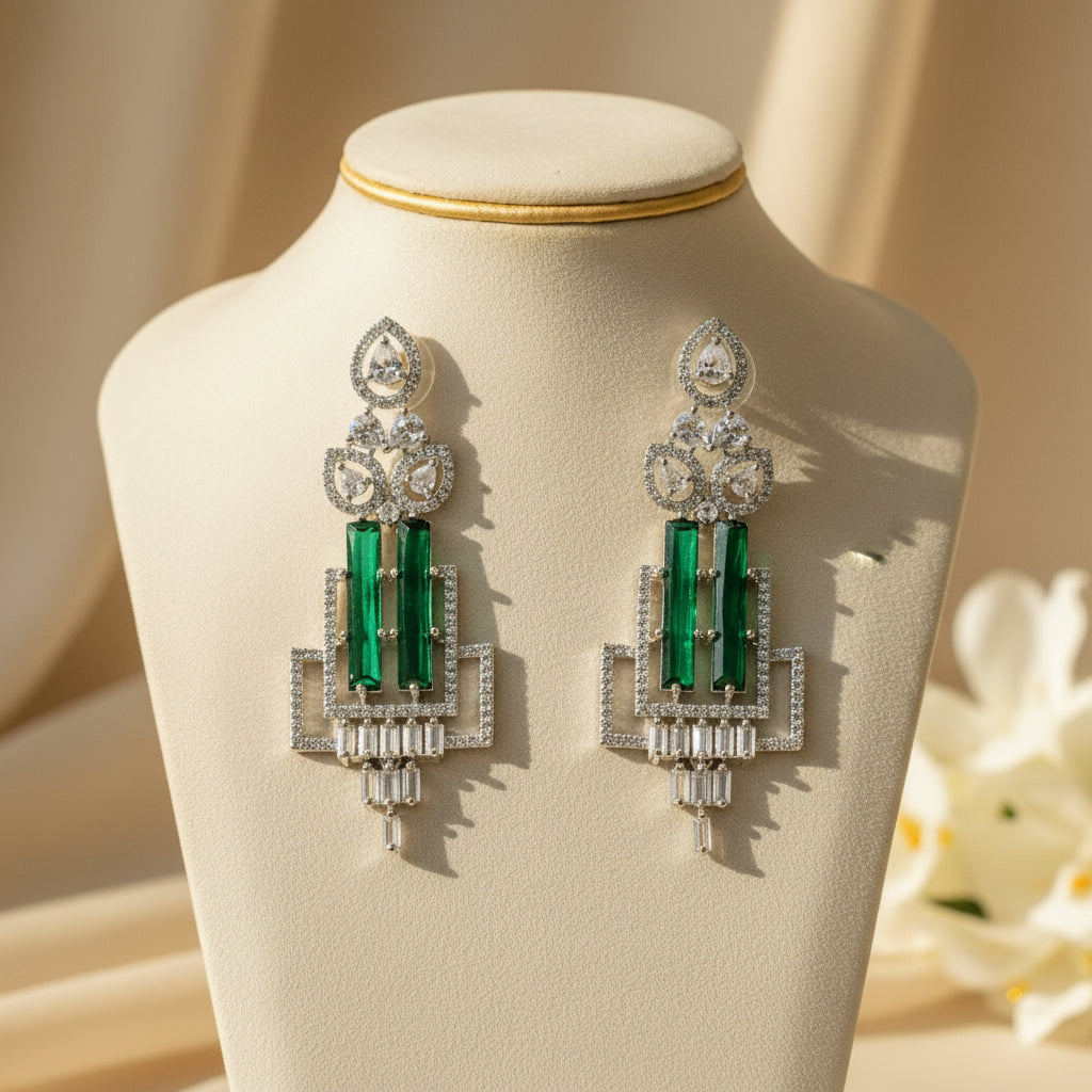 Empress AD Earrings (Green)