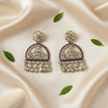 Mahi Kundan Earrings (Purple)