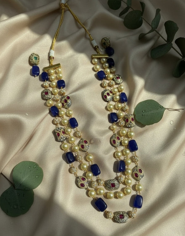 3 Tier Maharani Mala (Royal Blue)