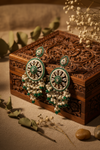 Aarohi Kundan Earrings (Green)