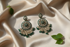 Aarohi Kundan Earrings (Green)