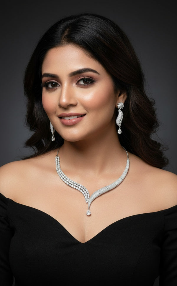 Classy AD Necklace (Silver)