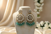 Siya Kundan Earrings (Sea Green)