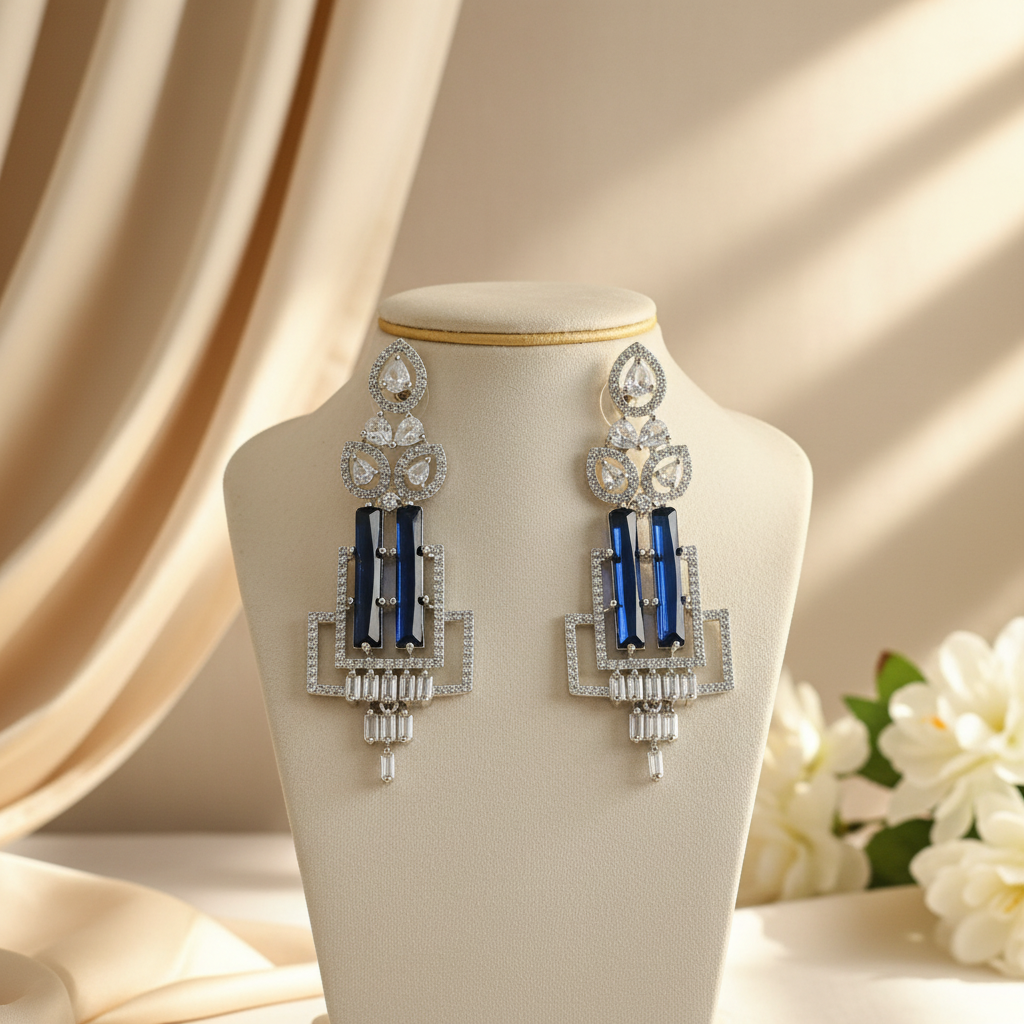 Empress AD Earrings (Blue)