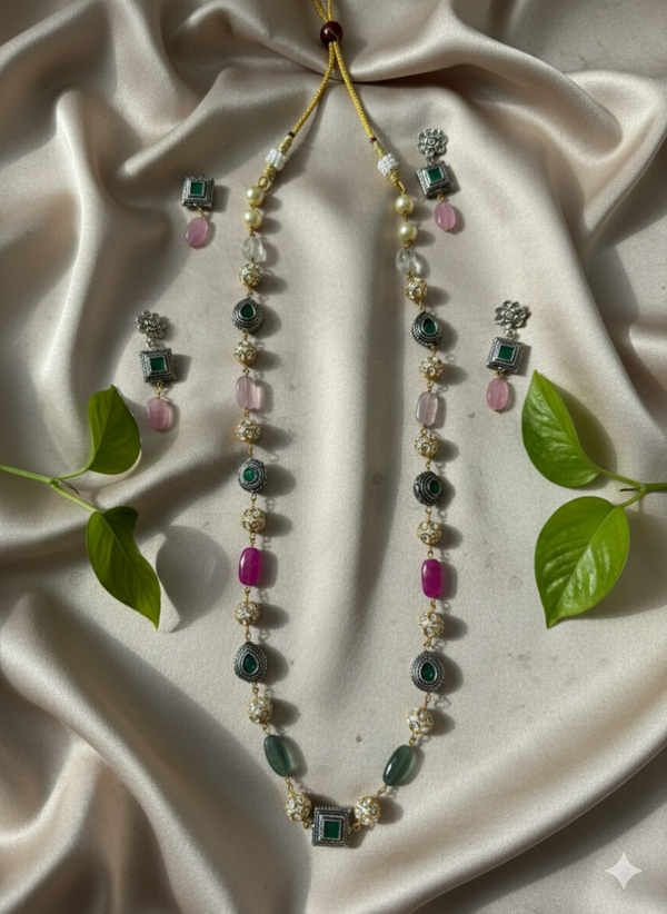 Royal Mala (White-Pink-Green)