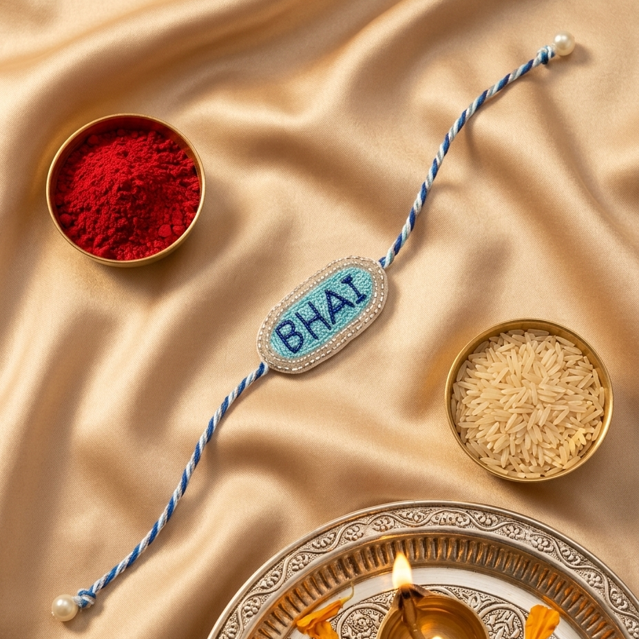 Bhai beaded Rakhi
