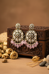 Siya Kundan Earrings (Light-pink)