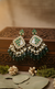 Ziya Kundan Earrings (Green)