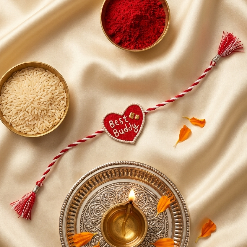 Best Buddy Heart Rakhi