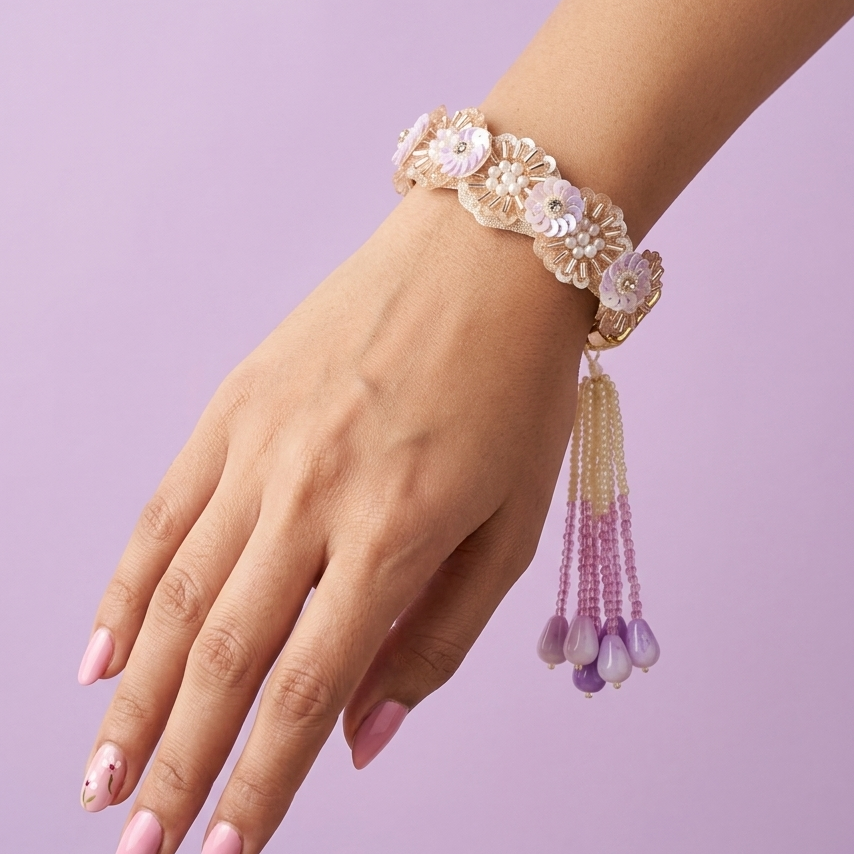 Purple Rakhi- Lumba Set