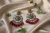 Siya Kundan Earrings (Red)