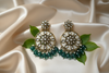 Siya Kundan Earrings (Emerald Green)