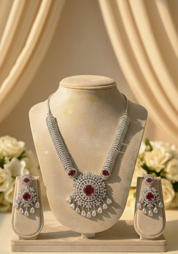 Nova Grace AD Necklace (Pink)