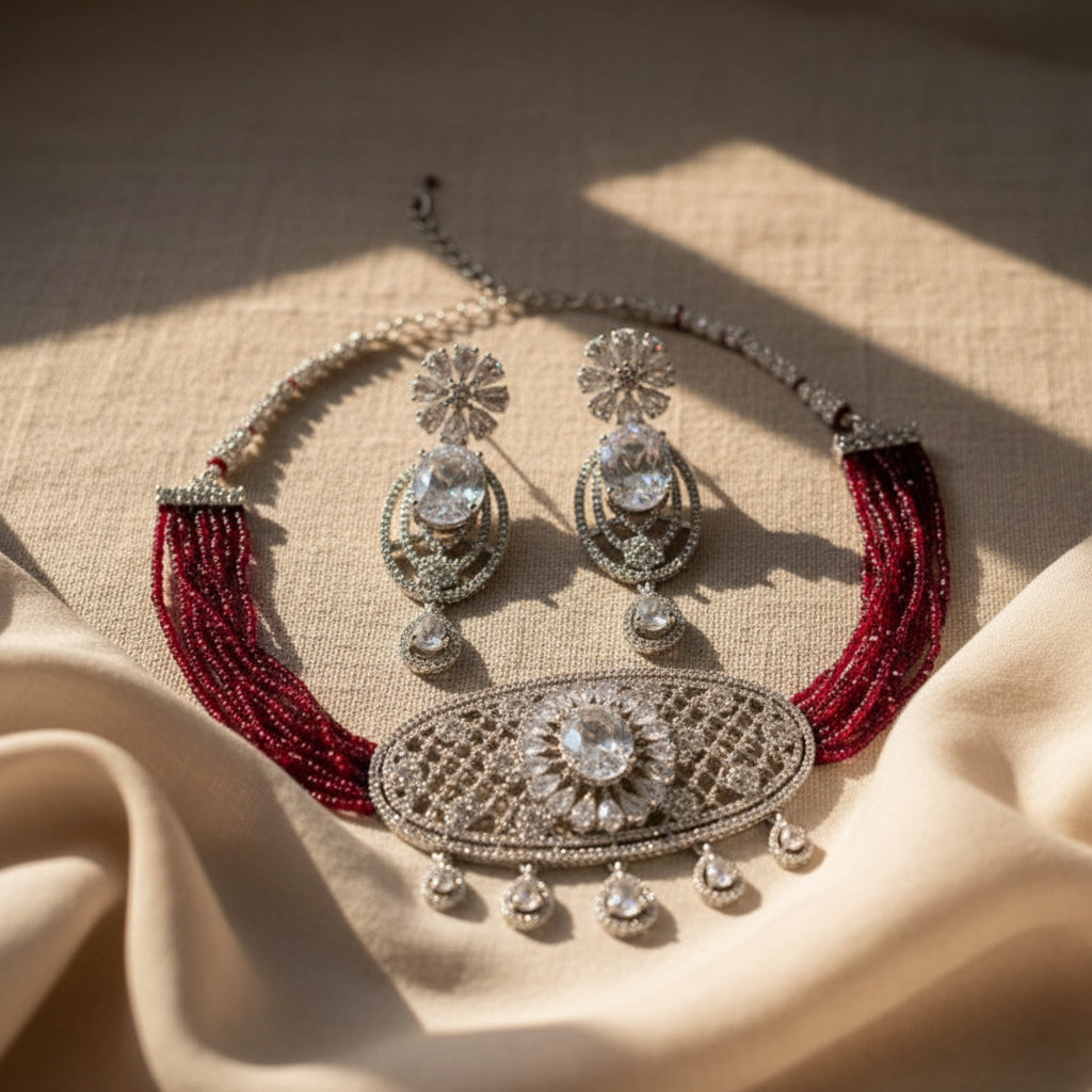 Amira AD Chokar Set (Wine)