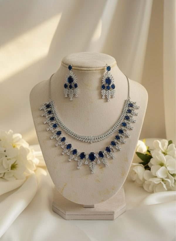 Lustre AD Necklace (Blue)