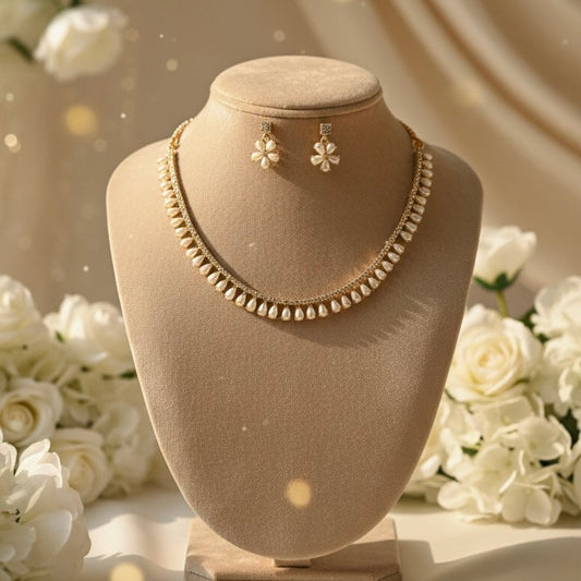 Myra AD Necklace (White)