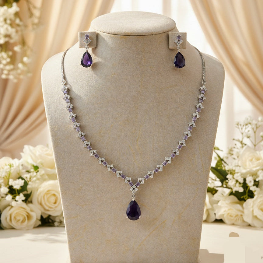 Aqua AD Necklace (Purple)