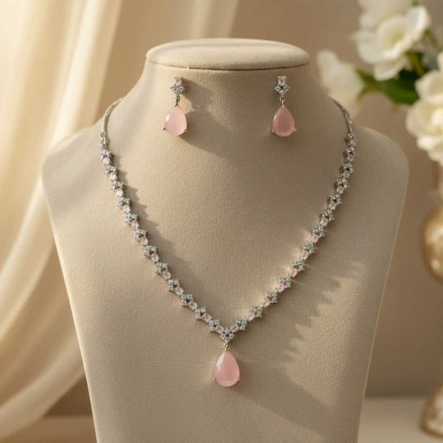 Aqua AD Necklace (Pink)