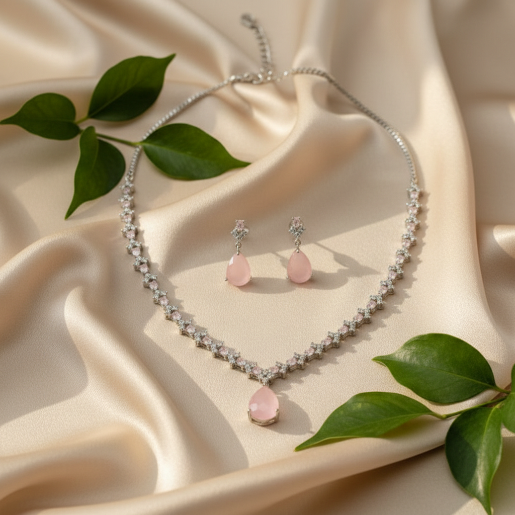 Aqua AD Necklace (Pink)