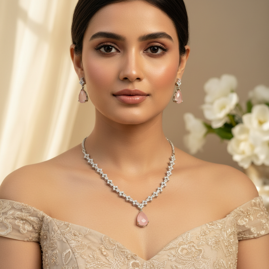Aqua AD Necklace (Pink)
