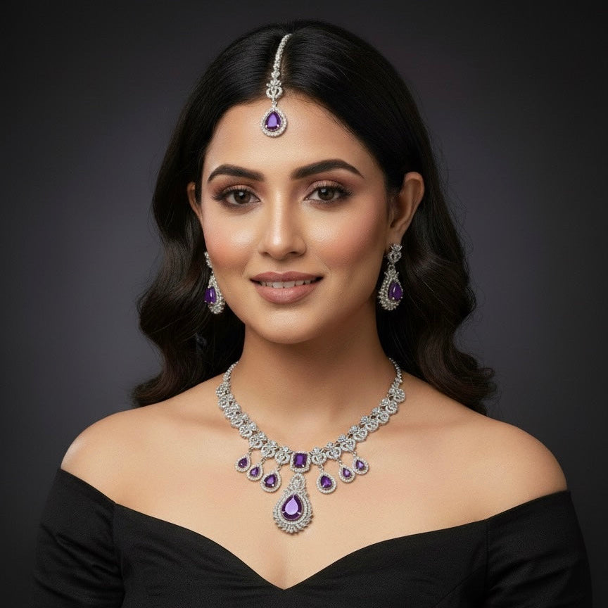 Diva AD Necklace (Purple)