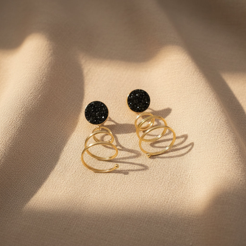 Loop Earrings (Black)