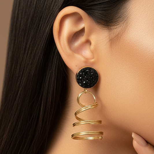 Loop Earrings (Black)