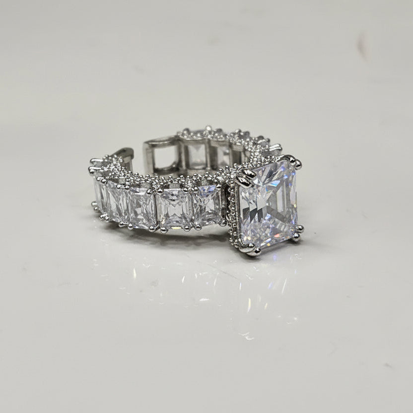 Premium Diamond AD Ring (Silver)