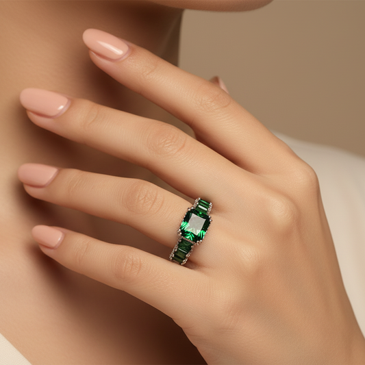 Premium Diamond AD Ring (Green)