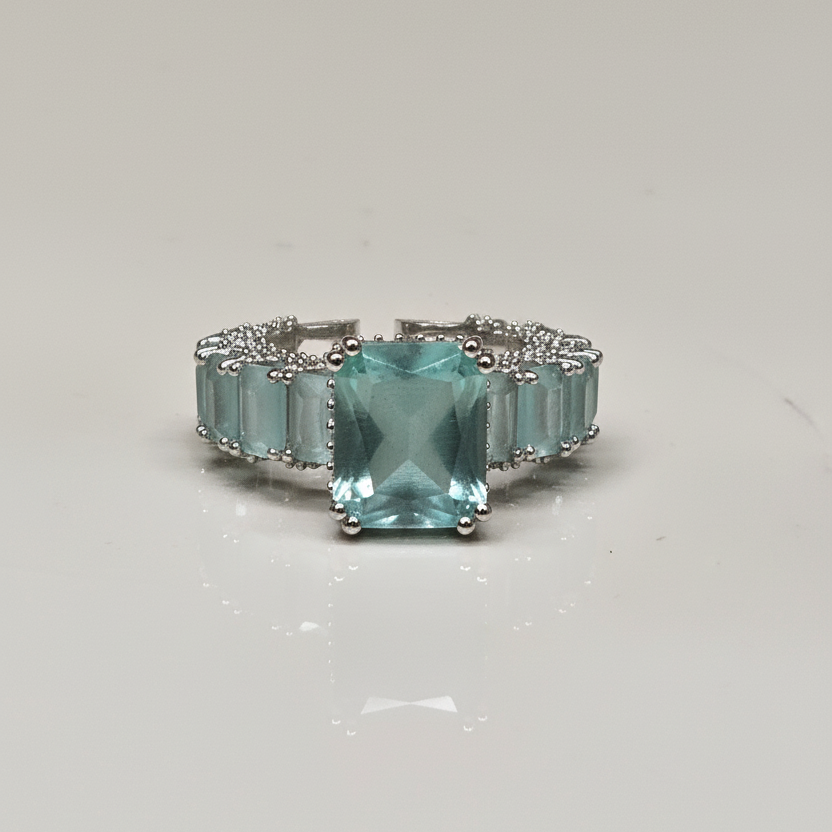 Premium Diamond AD Ring(Mint green)