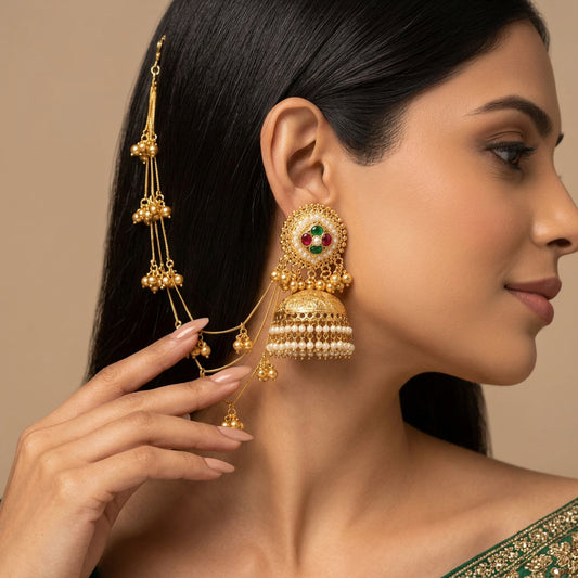 Aylin Chain Kashmiri Earrings