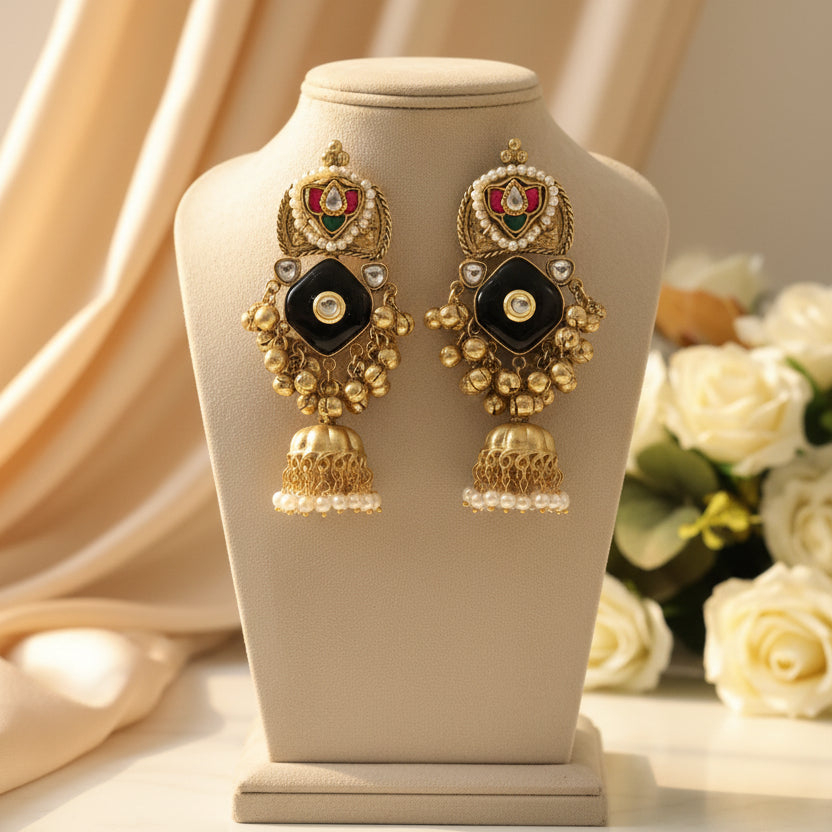 Rang Kashmiri earrings