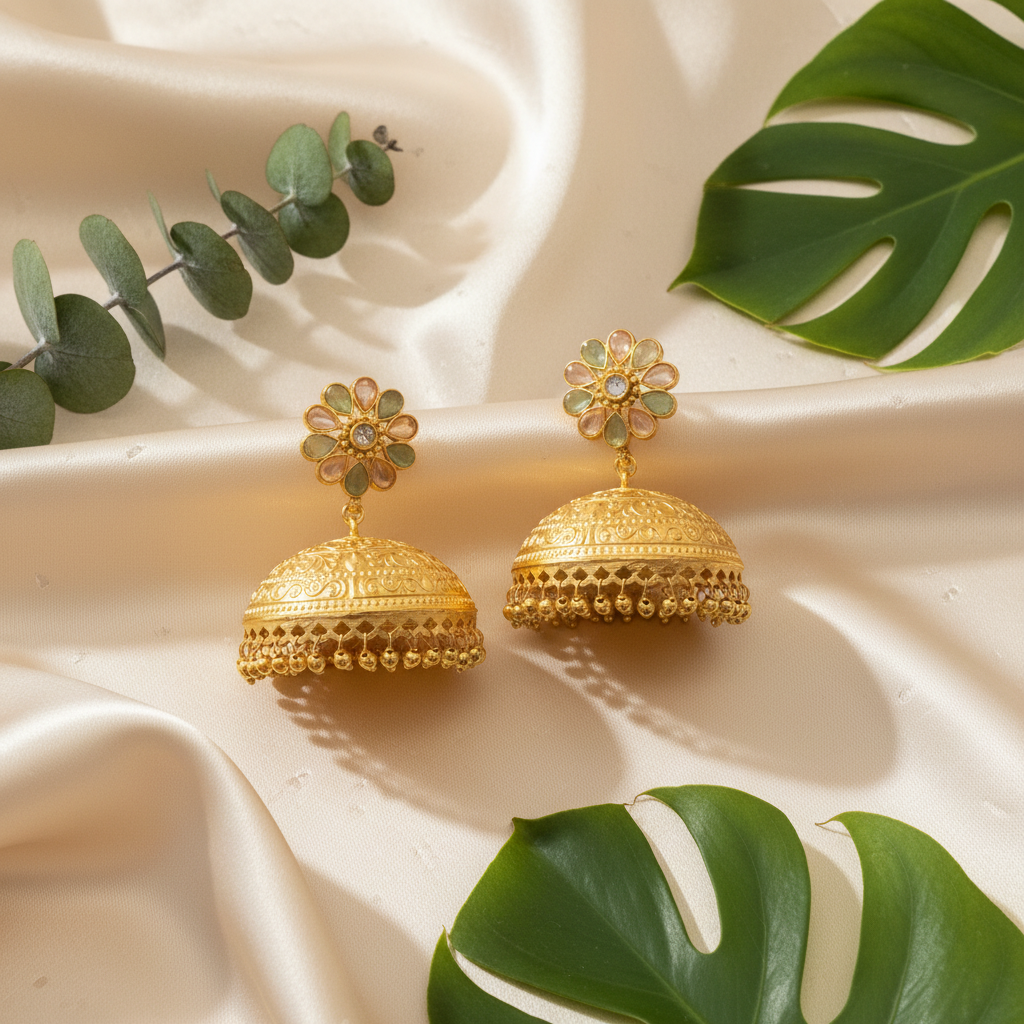 Gul Kashmiri Jhumka (Multi Colour)