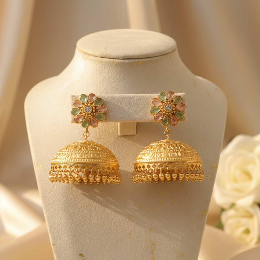 Gul Kashmiri Jhumka (Multi Colour)