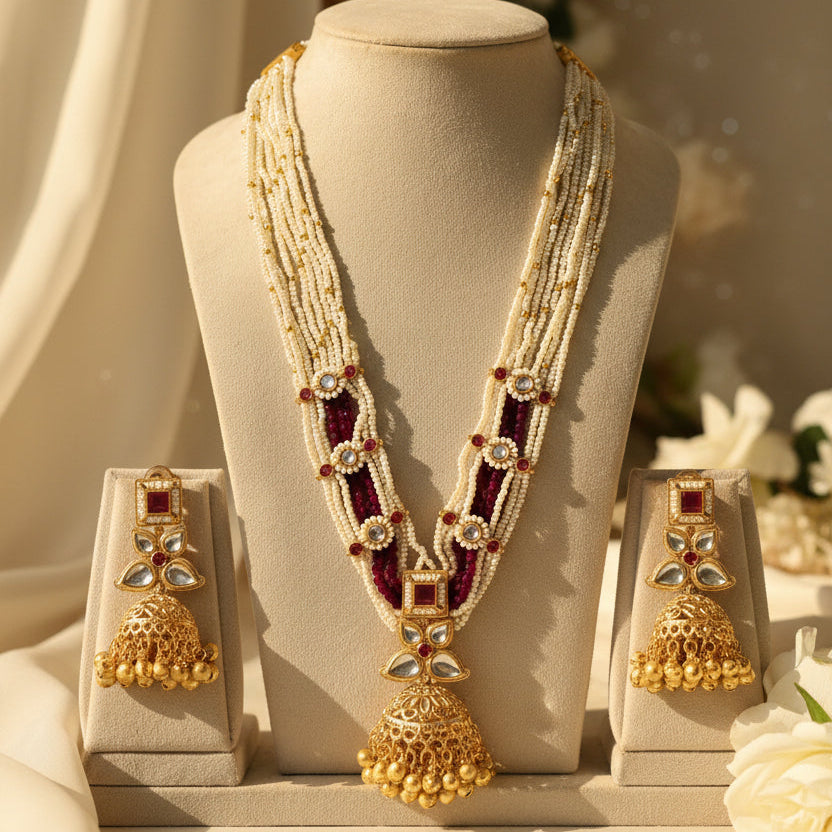 Samira Kashmiri Necklace (Wine)