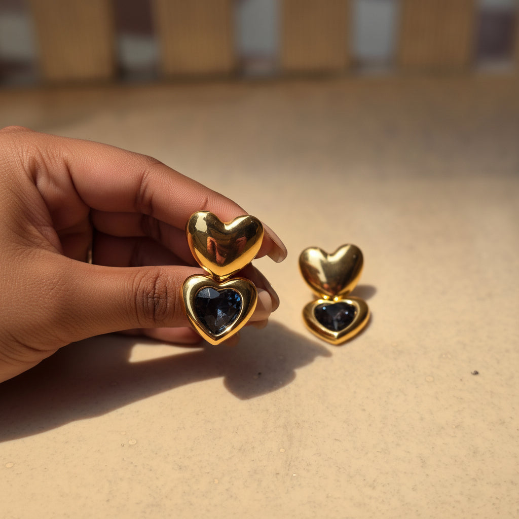 Sweet Heart Anti-tarnish Earrings