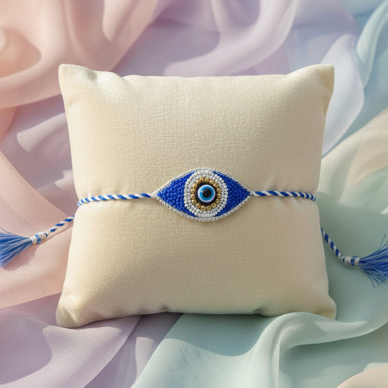 Evil Eye Rakhi (Blue-White)