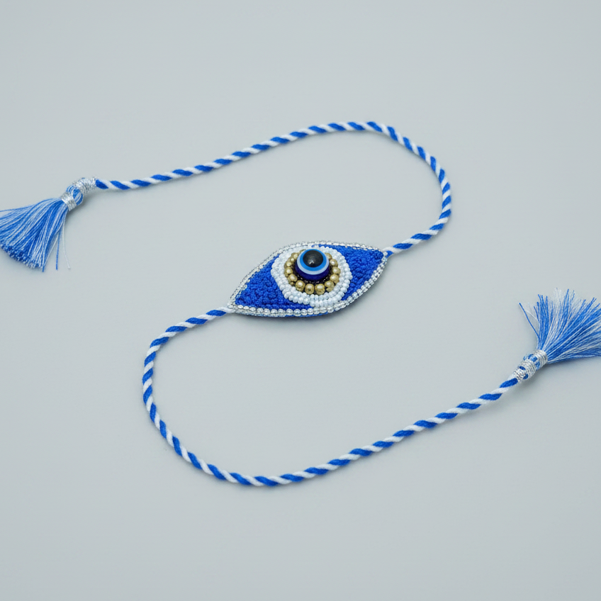 Evil Eye Rakhi (Blue-White)