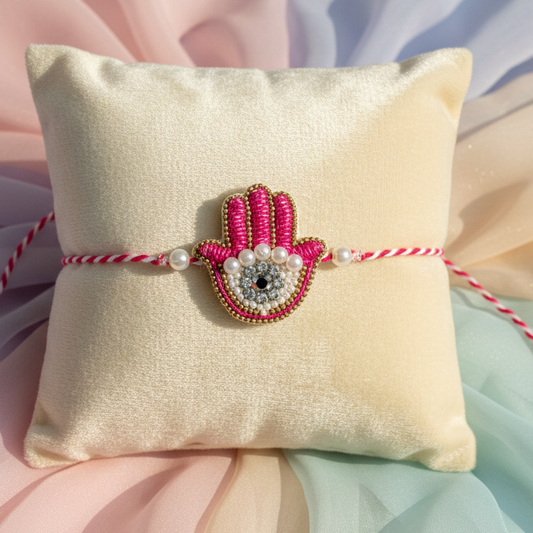Pink Evil Eye Rakhi