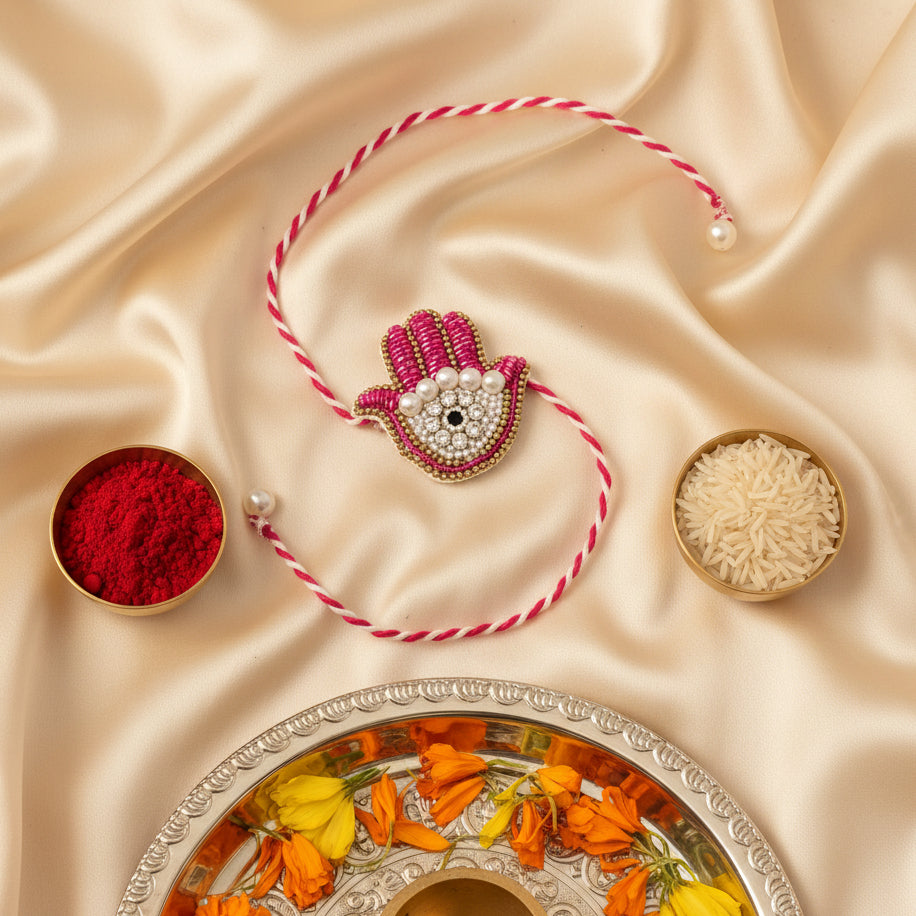 Pink Evil Eye Rakhi