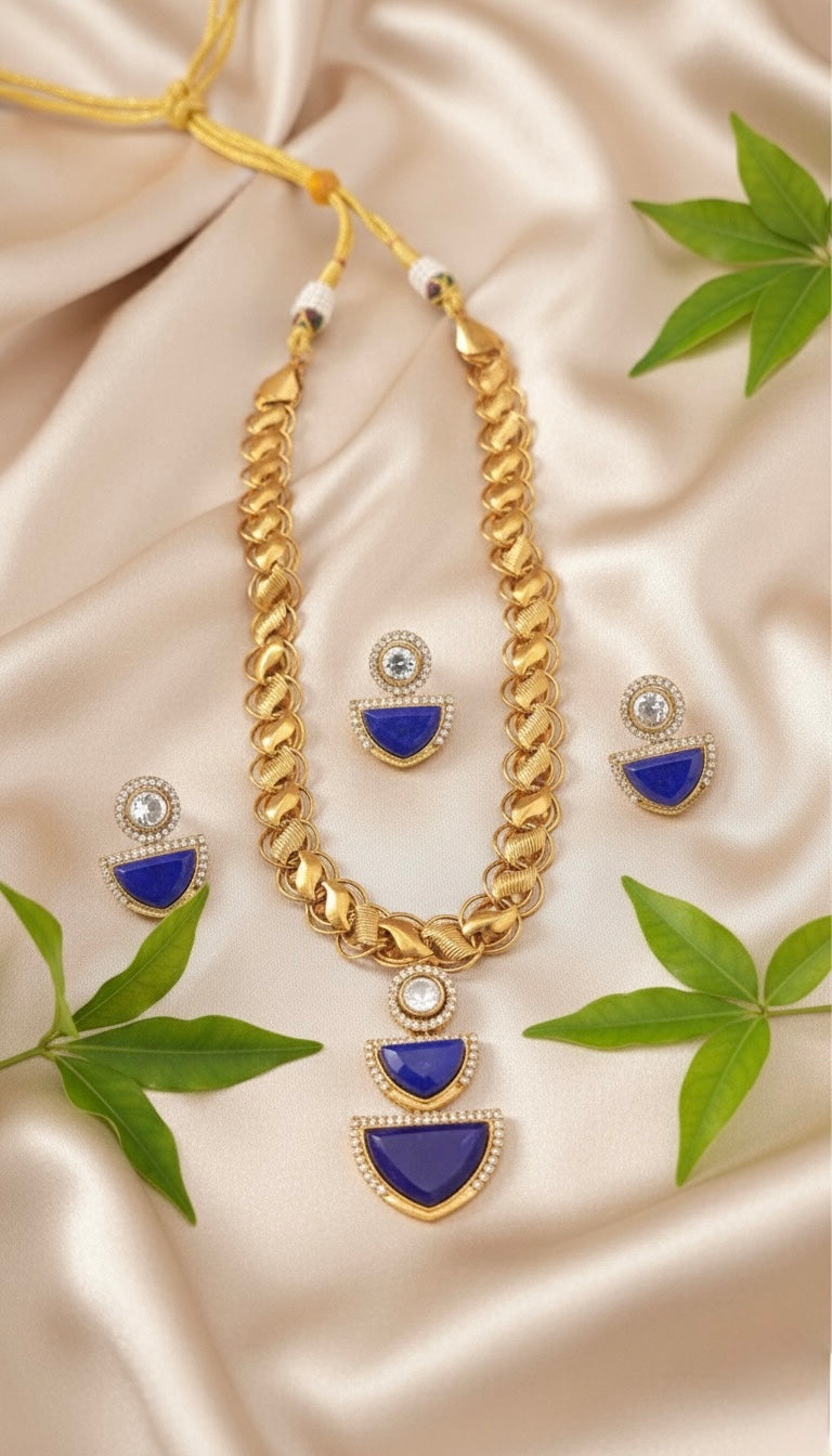 Diora AD Necklace (Blue)
