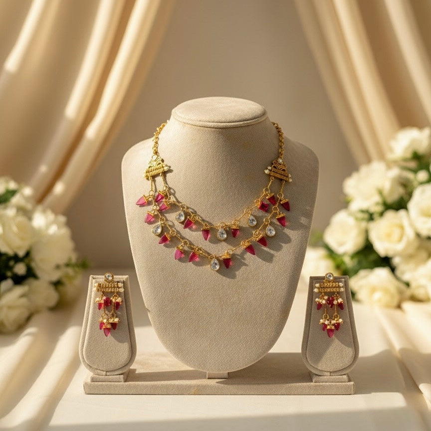 Ruby AD Necklace(Pink)