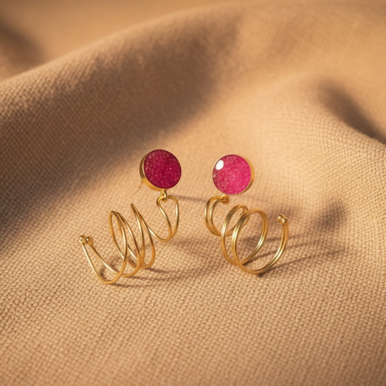 Loop Earrings (Pink)